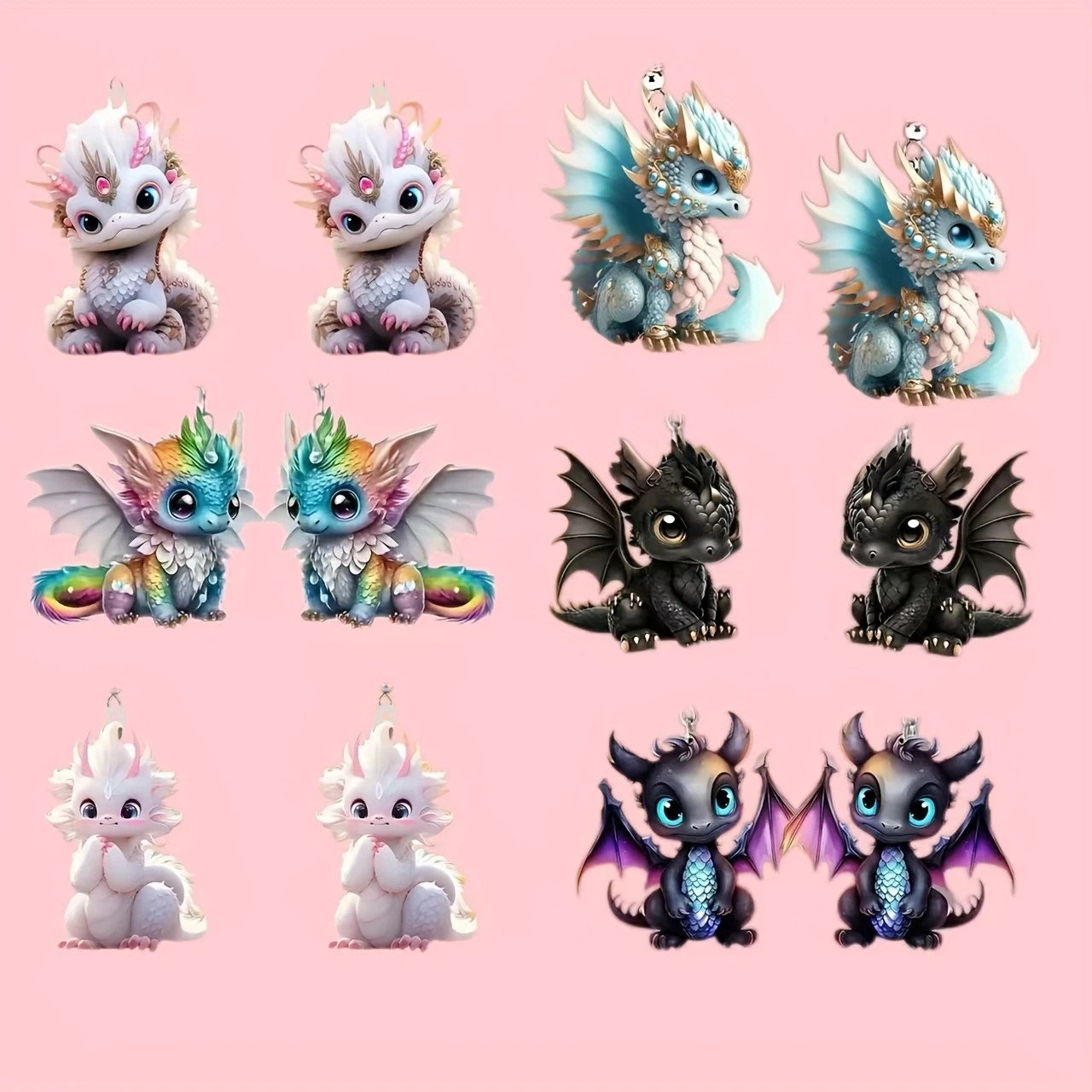 Cute Baby Dragon Earrings