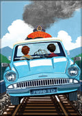 Harry Potter Car on Train Tracks Magnet - #shop_name Ata BoyMagnets