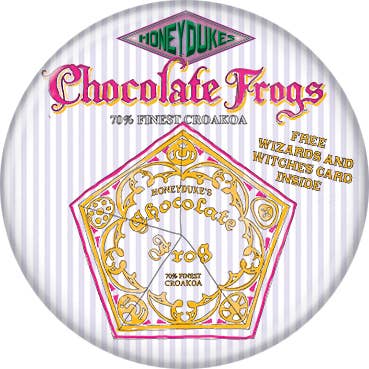 Harry Potter Chocolate Frogs Buttons 1.25" Round - #shop_name Ata BoyButtons