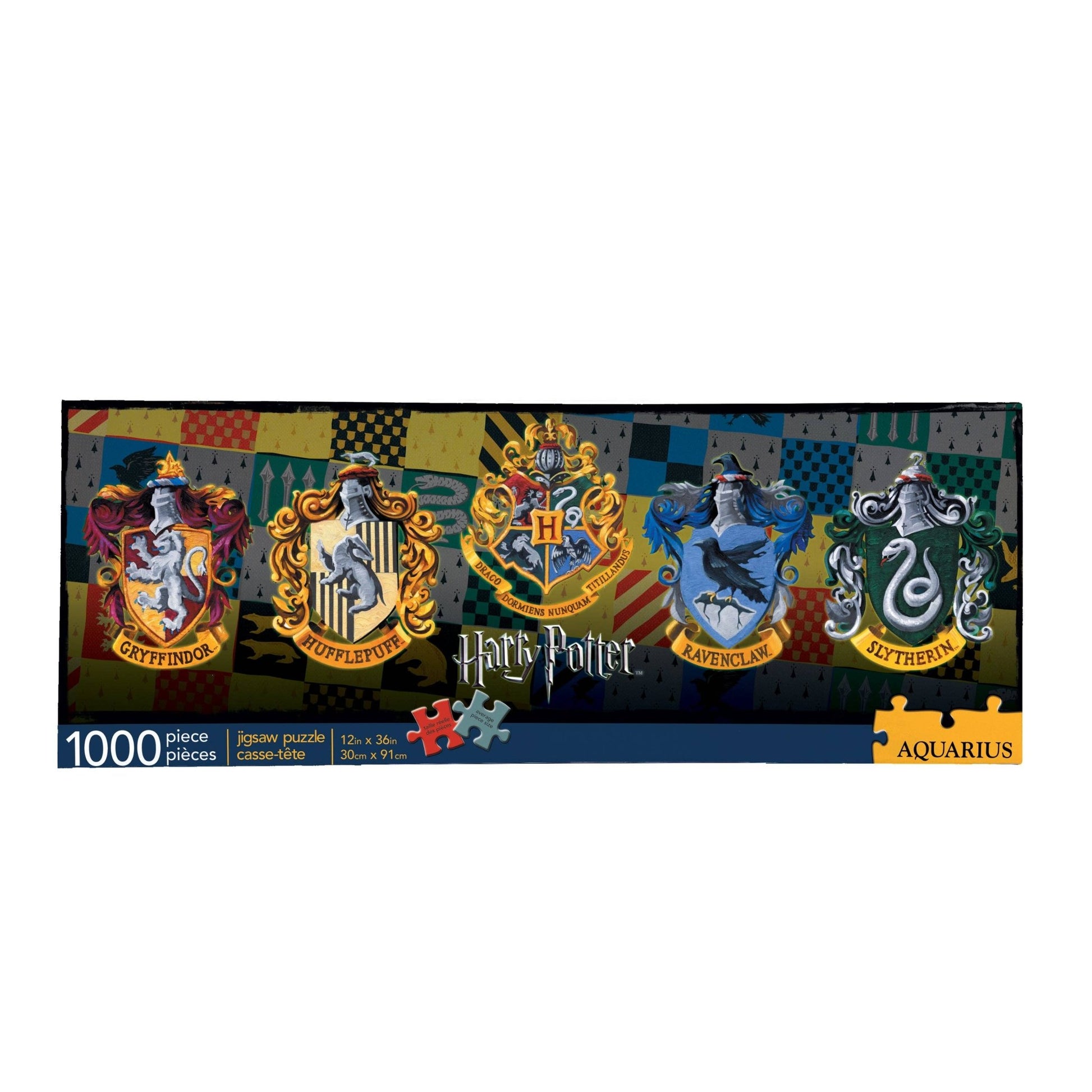 Harry Potter Crests 1000 Piece Slim Jigsaw Puzzle - #shop_name AQUARIUS, GAMAGO, ICUP, & ROCK SAWS by NMR BrandsPuzzles