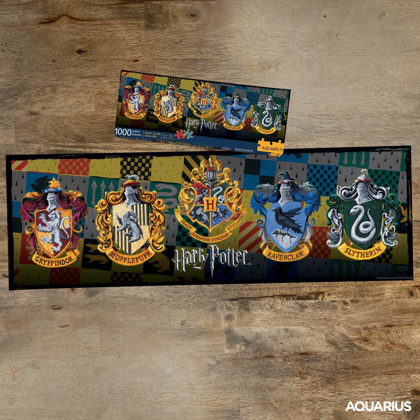 Harry Potter Crests 1000 Piece Slim Jigsaw Puzzle - #shop_name AQUARIUS, GAMAGO, ICUP, & ROCK SAWS by NMR BrandsPuzzles