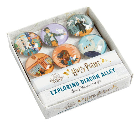 Harry Potter: Exploring Diagon Alley Glass Magnet Set (Set of 6) - #shop_name Insight EditionsGifts