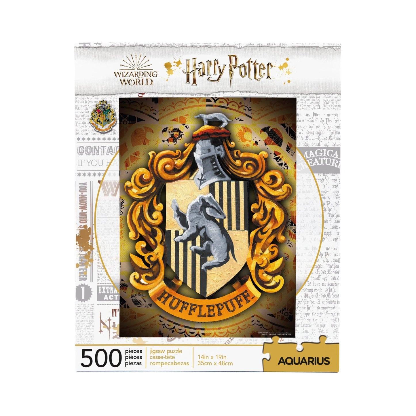 Harry Potter Hufflepuff 500 Piece Jigsaw Puzzle - #shop_name AQUARIUS, GAMAGO, ICUP, & ROCK SAWS by NMR Brandspuzzles