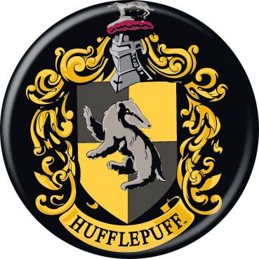 Harry Potter Hufflepuff Crest Small Button - #shop_name Ata BoyButtons