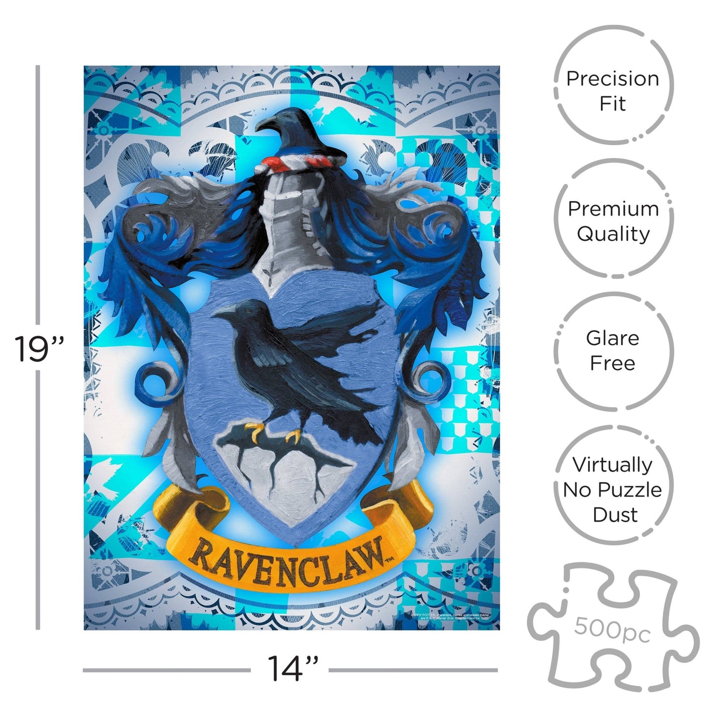 Harry Potter Ravenclaw 500 Piece Jigsaw Puzzle - #shop_name AQUARIUS, GAMAGO, ICUP, & ROCK SAWS by NMR BrandsPuzzles