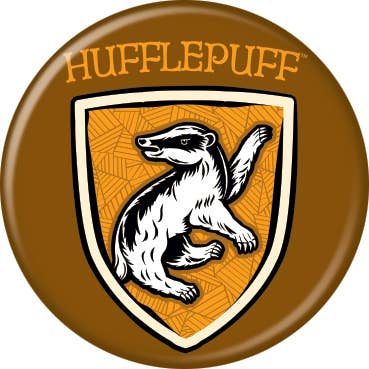 Harry Potter ST Hufflepuff Crest Buttons 1.25" Round - #shop_name Ata BoyButtons