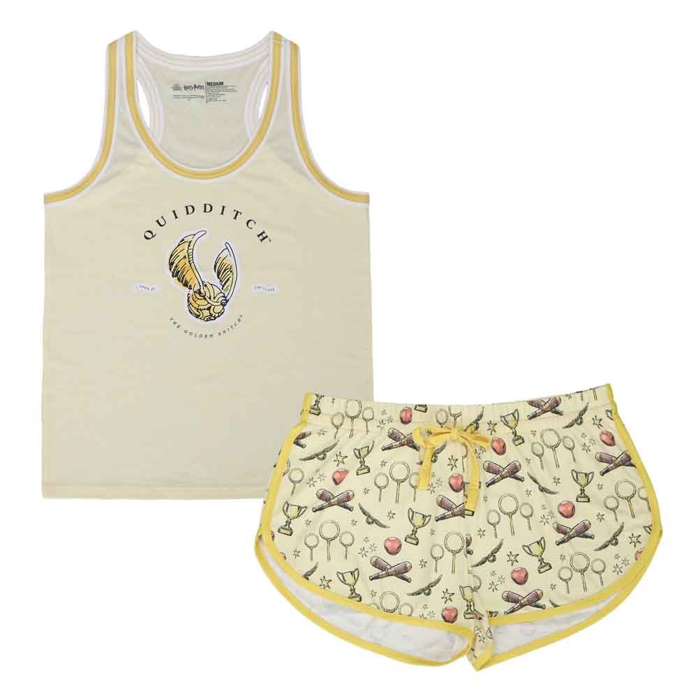 Harry Potter The Golden Snitch Juniors Tank Top & Short Sleep Set - #shop_name BioworldApparel