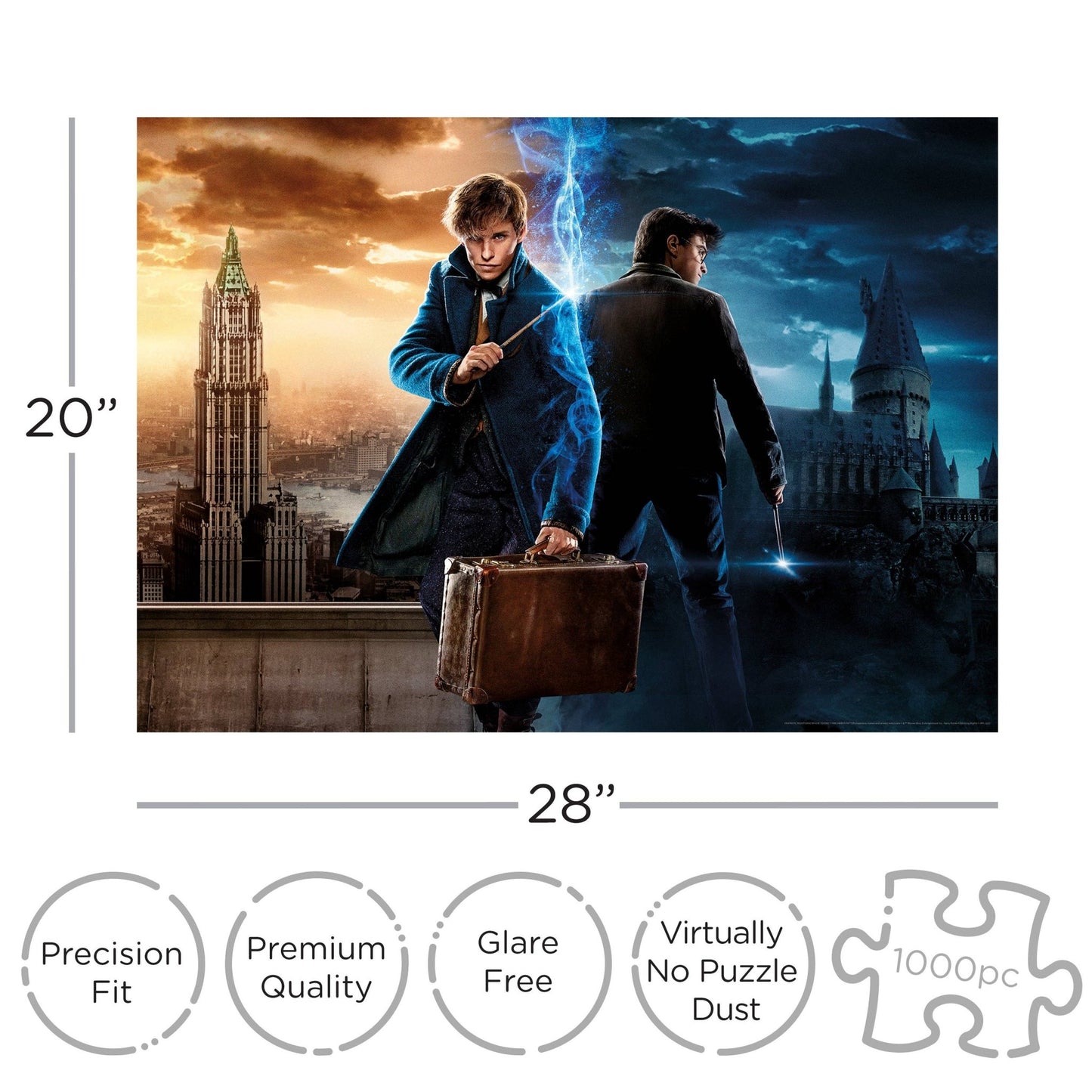 Harry Potter Wizarding World 1000 Piece Jigsaw Puzzle - #shop_name AQUARIUS, GAMAGO, ICUP, & ROCK SAWS by NMR BrandsPuzzles