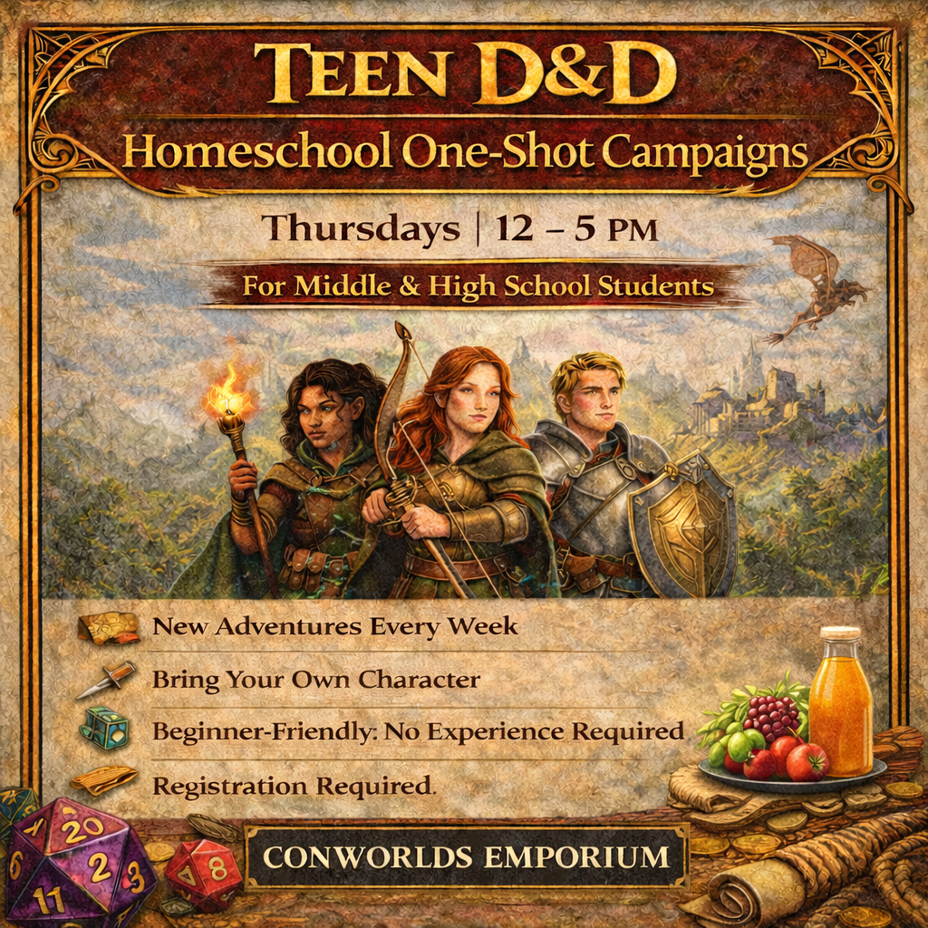 Dungeons & Dragons One-Shot Thursdays for Homeschoolers | Forgotten Realms