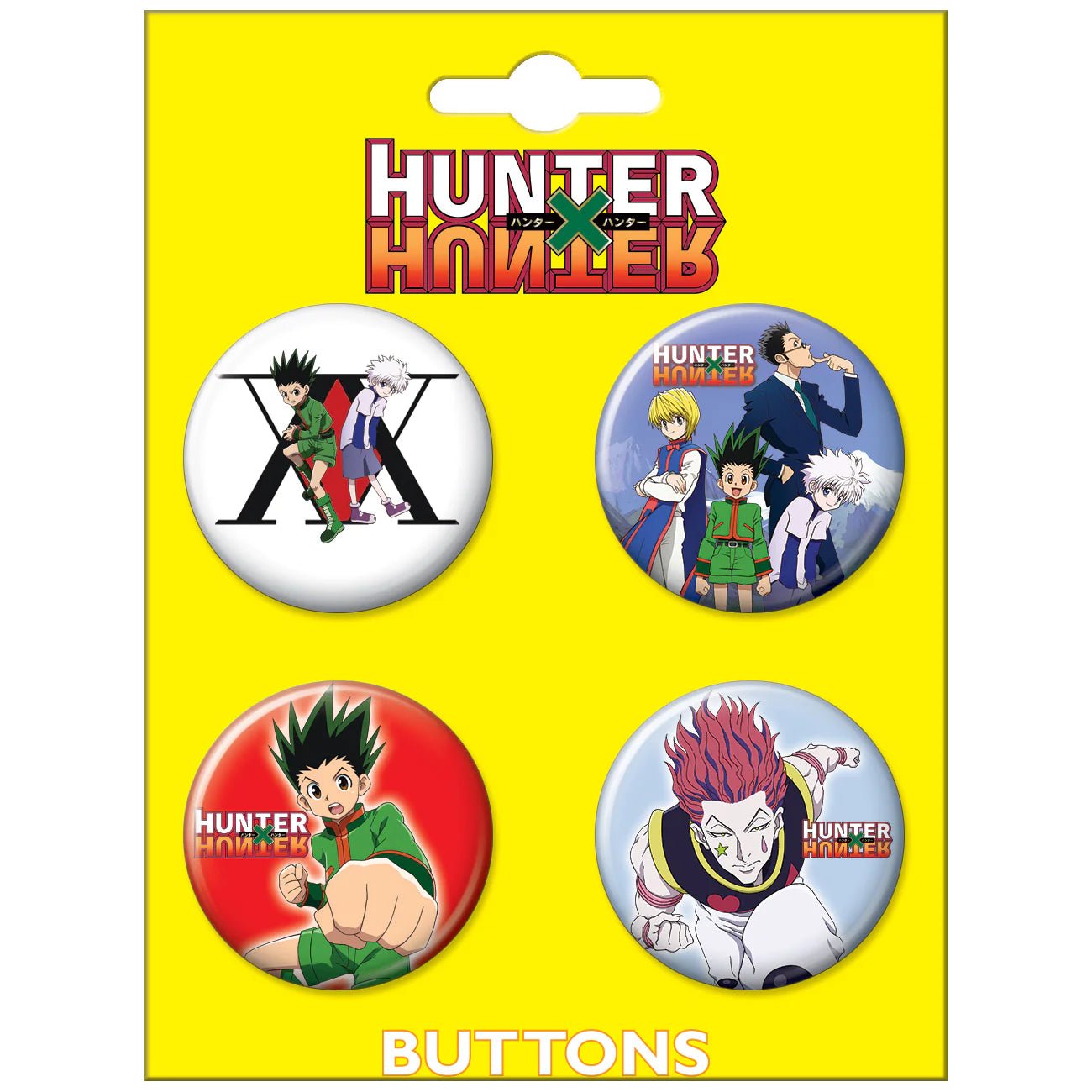 Hunter X Hunter 4 Button Set #2 - #shop_name Ata BoyButtons