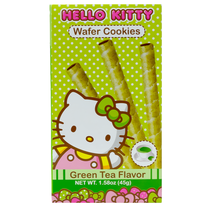 HELLO KITTY Wafer Cookies Green Tea Flavor 45g