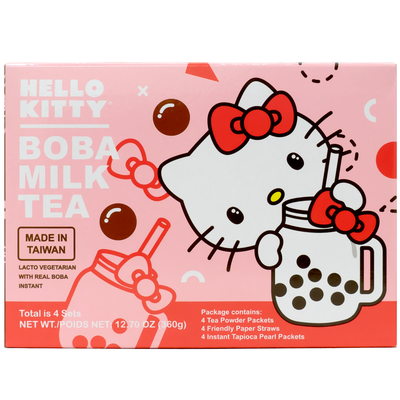 HELLO KITTY Boba Milk Tea Powder 4 Sets 360g