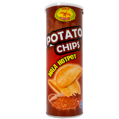 DRAGONFLY Potato Chip Mala Hotpot Flavor 140g