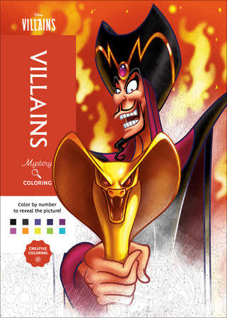 Disney villains mystery coloring book