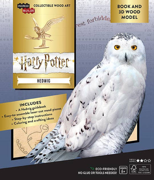 IncrediBuilds: Harry Potter: Hedwig Book and 3D Wood Model - #shop_name Insight EditionsGifts