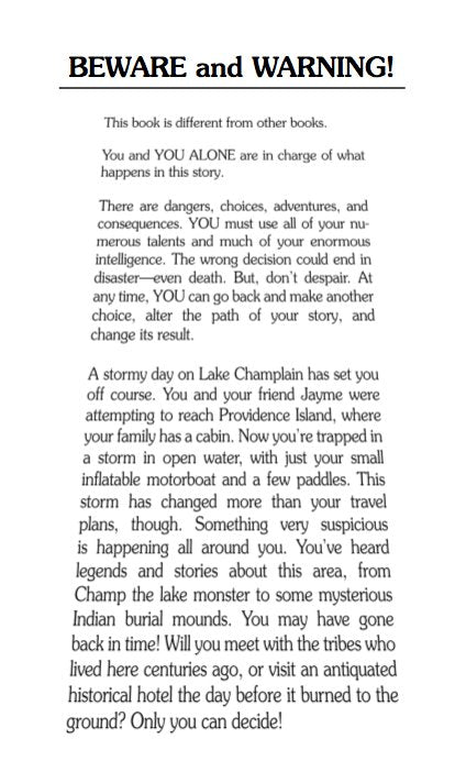 Island Of Time, Children's Book - #shop_name Choose Your Own AdventureBooks