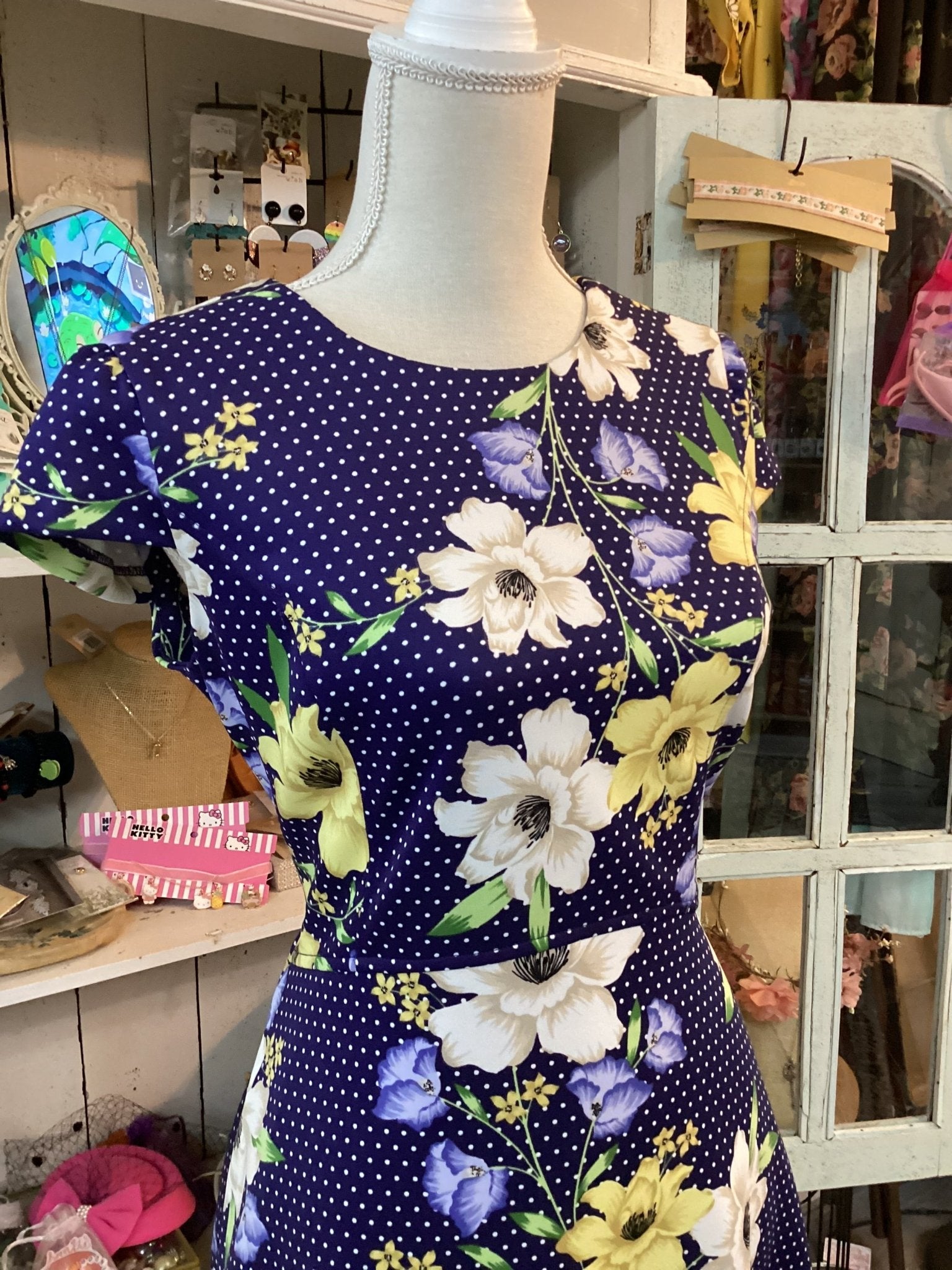 Jessica Howard: Blue Floral Dress Size 6 - #shop_name Jess's Unique BoutiqueBoutique Dresses