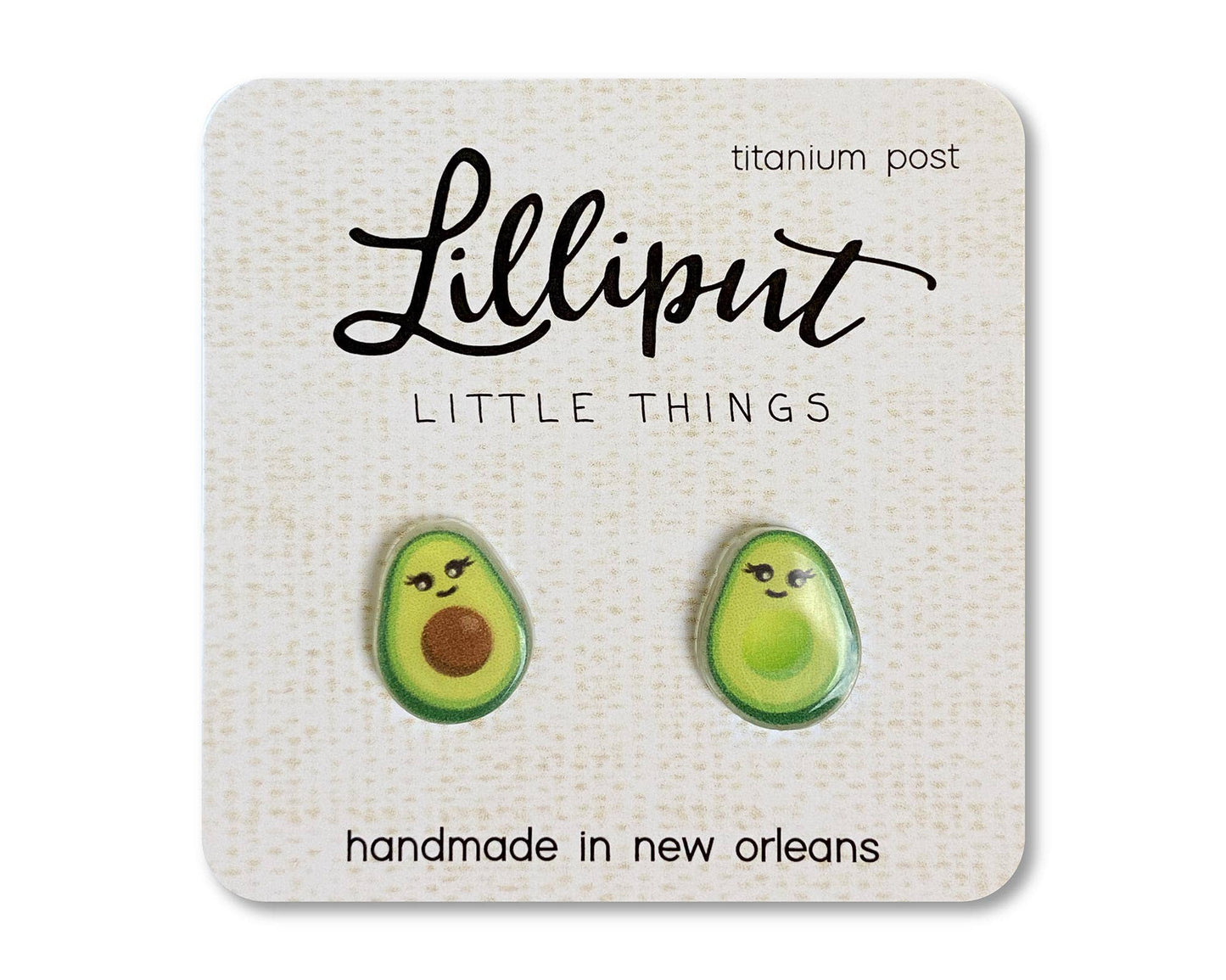 Kawaii Avocado Earrings - #shop_name Lilliput Little ThingsGifts