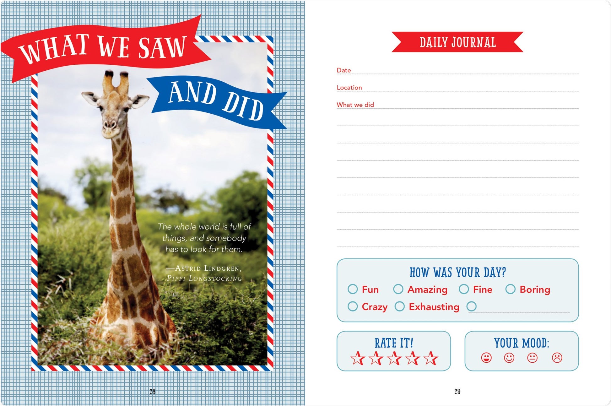 Kids' Travel Journal - #shop_name Peter Pauper PressGifts