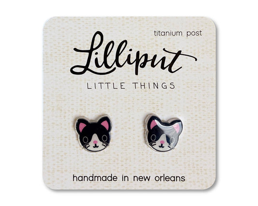 Kitty Cat Earrings - #shop_name Lilliput Little ThingsGifts