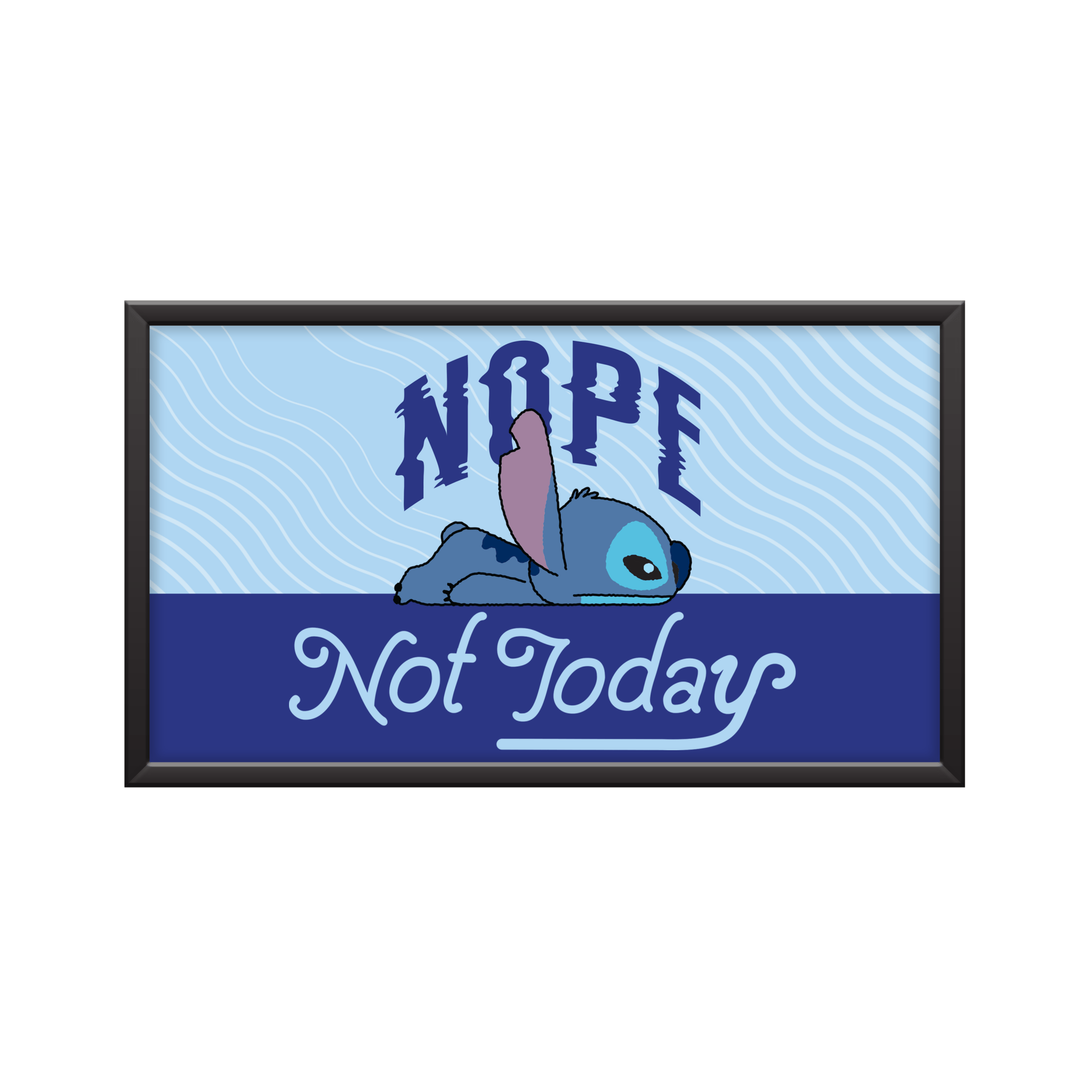 Lilo and Stitch Gel Coat 10" x 18" Framed MDF Wall Art - #shop_name Silver BuffaloGifts