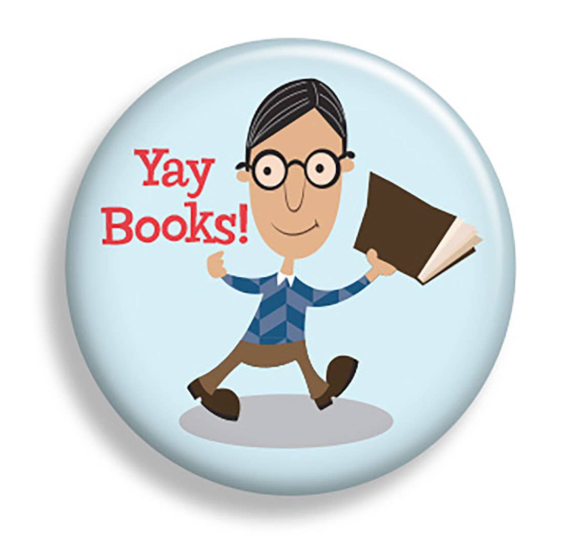 Magnet: "Yay Books" Small 1.25" - #shop_name Fresh FrancesMagnets