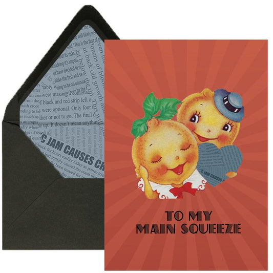 Main Squeeze Vintage Greeting Card - #shop_name Mod Lounge Paper CompanyGreeting Cards