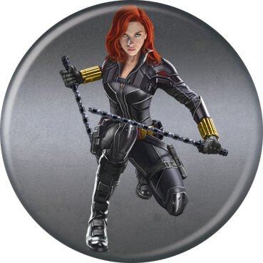 Marvel Black Widow Pose Small Button - #shop_name Ata BoyButtons