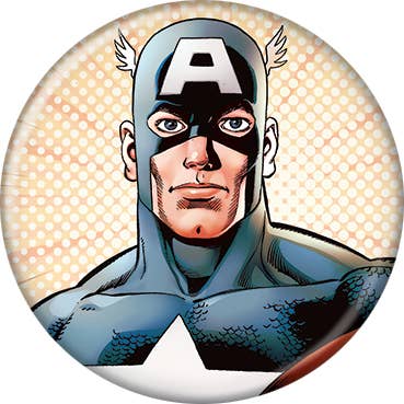 Marvel Captain America 750 Perez Button - #shop_name Ata BoyButtons