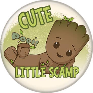 Marvel Comics© I Am Groot Cute Little Scamp Buttons 1.25" - #shop_name Ata BoyButtons