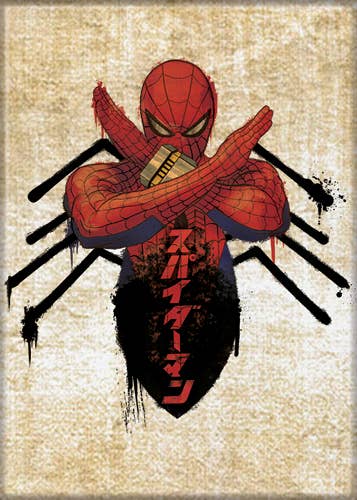 Marvel Comics¬© Japanese Spider Man Spider Body Magnet 2.5" x 3.5" - #shop_name Ata BoyMagnets