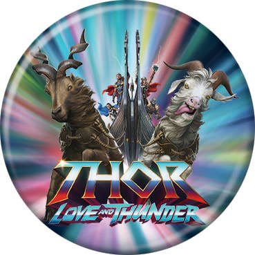 Marvel Comics© Thor Lat Rams Buttons 1.25" Round - #shop_name Ata BoyButtons