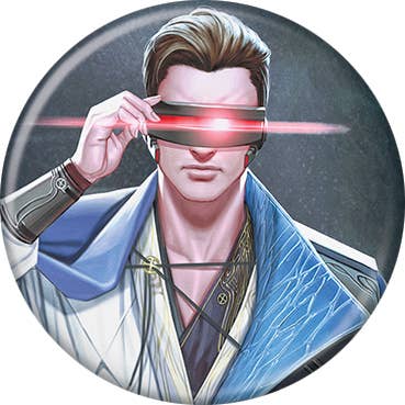 Marvel Comics© Xmen 12 Hellfire Gala Cyclops Lee Buttons 1.25" Round - #shop_name Ata BoyButtons