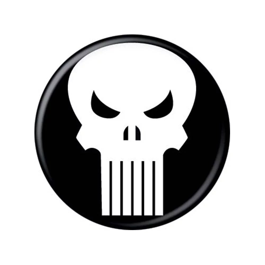 MARVEL PUNISHER ICON BUTTON - #shop_name Ata BoyButtons