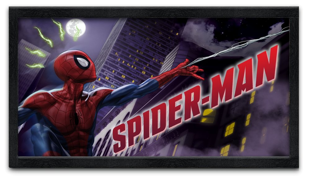 Marvel Spiderman Gel Coat 10" x 18" Framed MDF Wall Art - #shop_name Silver BuffaloGifts