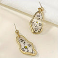 Melting Clock Dangle Earrings - #shop_name TMEarrings