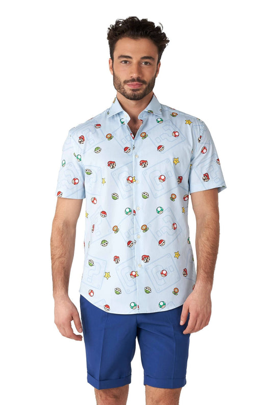 Men's Short - Sleeve Super Mario Icons - #shop_name OppoSuits - USApparel