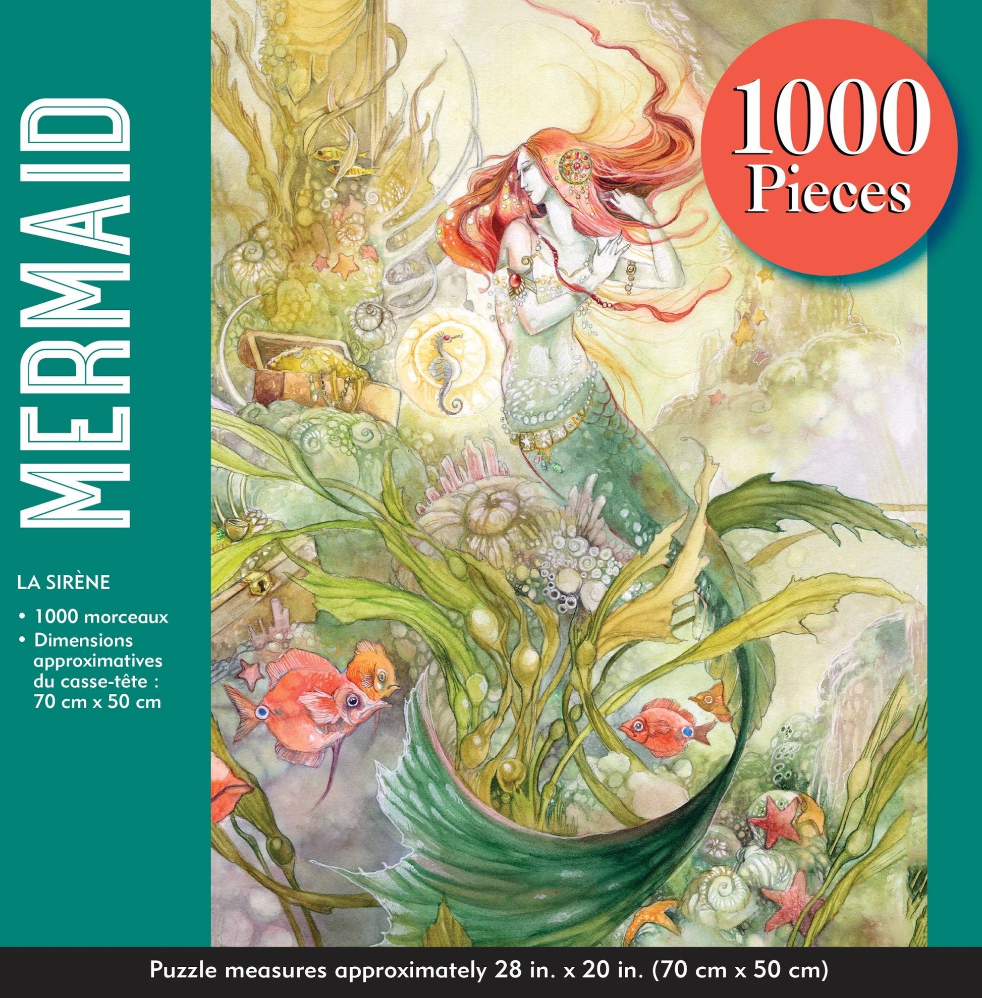 Mermaid Jigsaw Puzzle - #shop_name Peter Pauper PressToys & Games > Puzzles > Jigsaw Puzzles