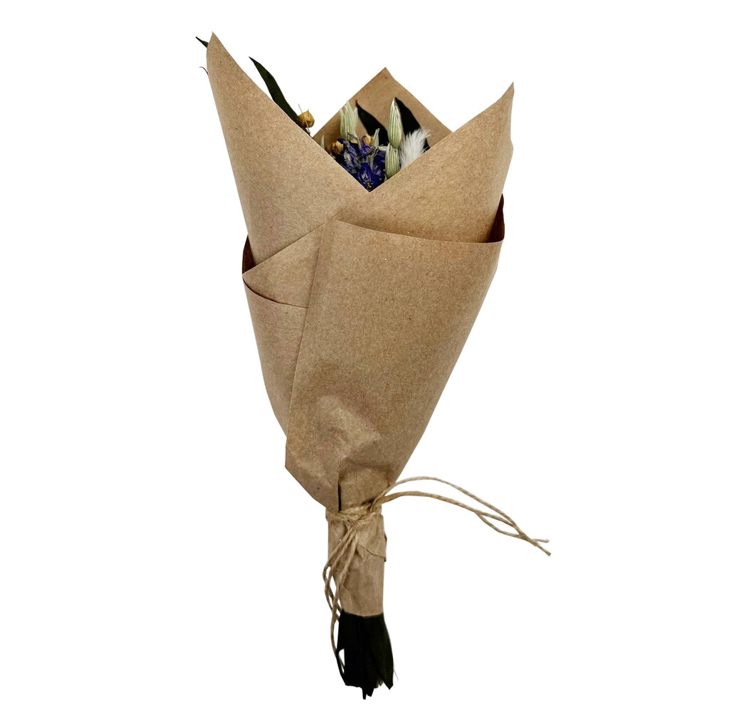 MINI Purple Larkspur & Bunny Tail Bouquet Bundle - #shop_name AndalucaGifts