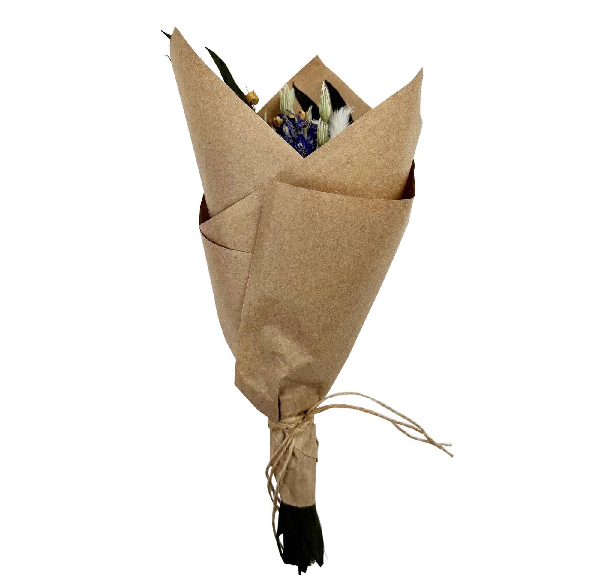 MINI Purple Larkspur & Bunny Tail Bouquet Bundle - #shop_name AndalucaGifts