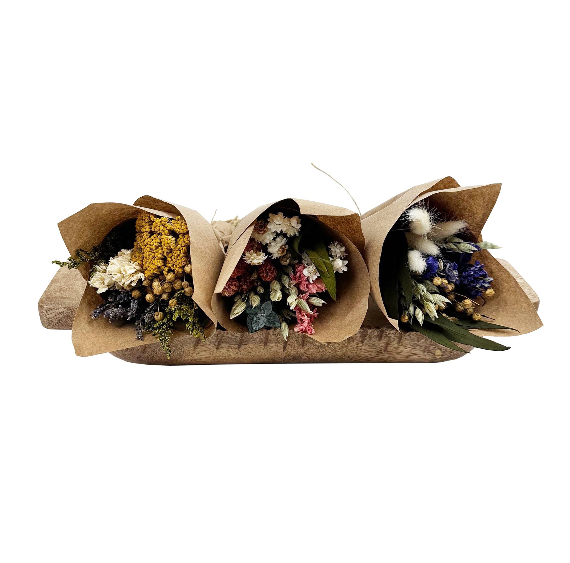 MINI Purple Larkspur & Bunny Tail Bouquet Bundle - #shop_name AndalucaGifts