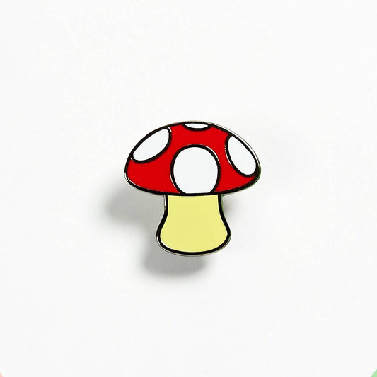 Mushroom Emoji – Enamel Lapel Pin Gift for your Life - #shop_name Real SicGifts