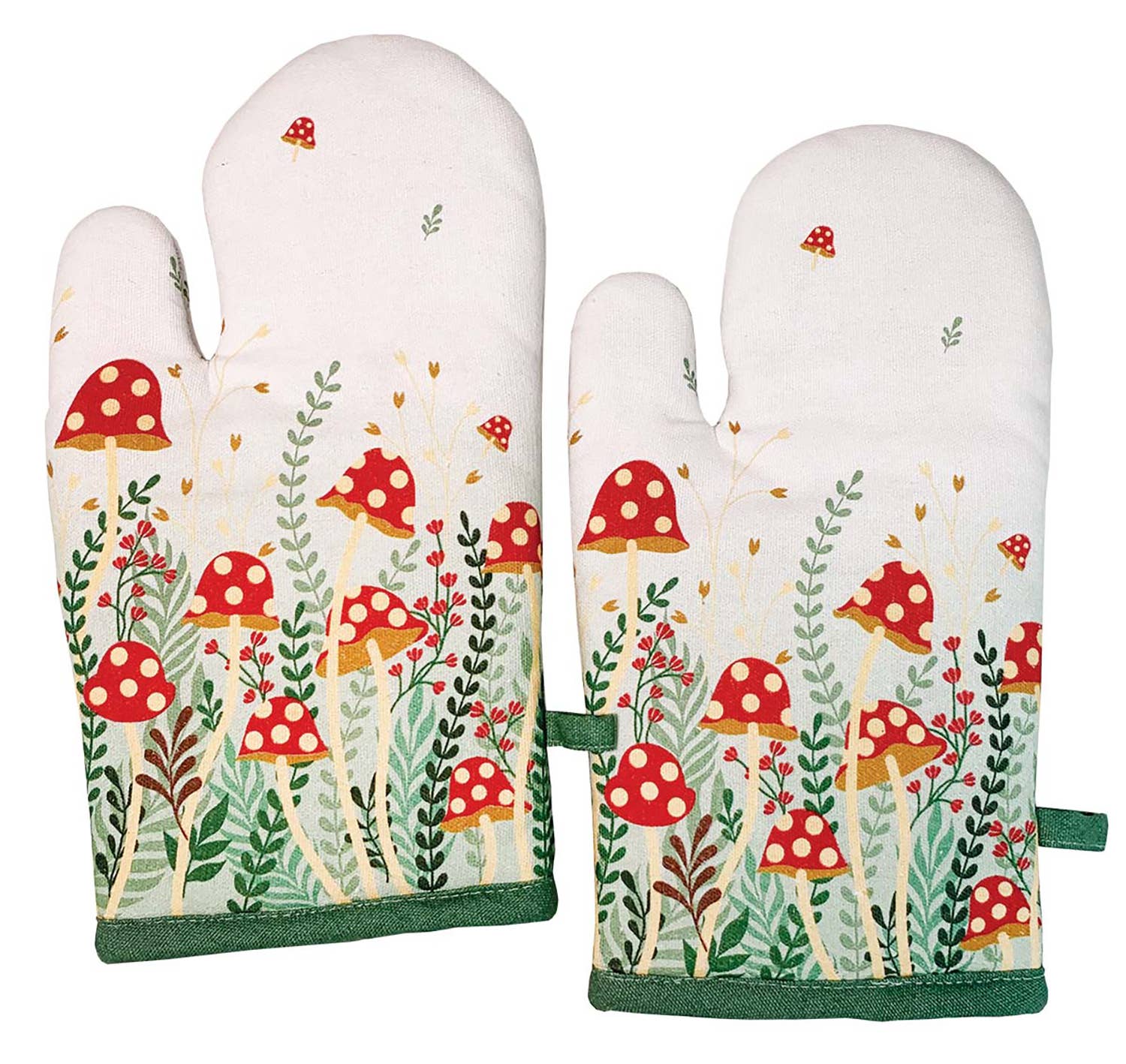 Mushroom Garden Oven Mitt Pair - #shop_name StreamlineKitchen