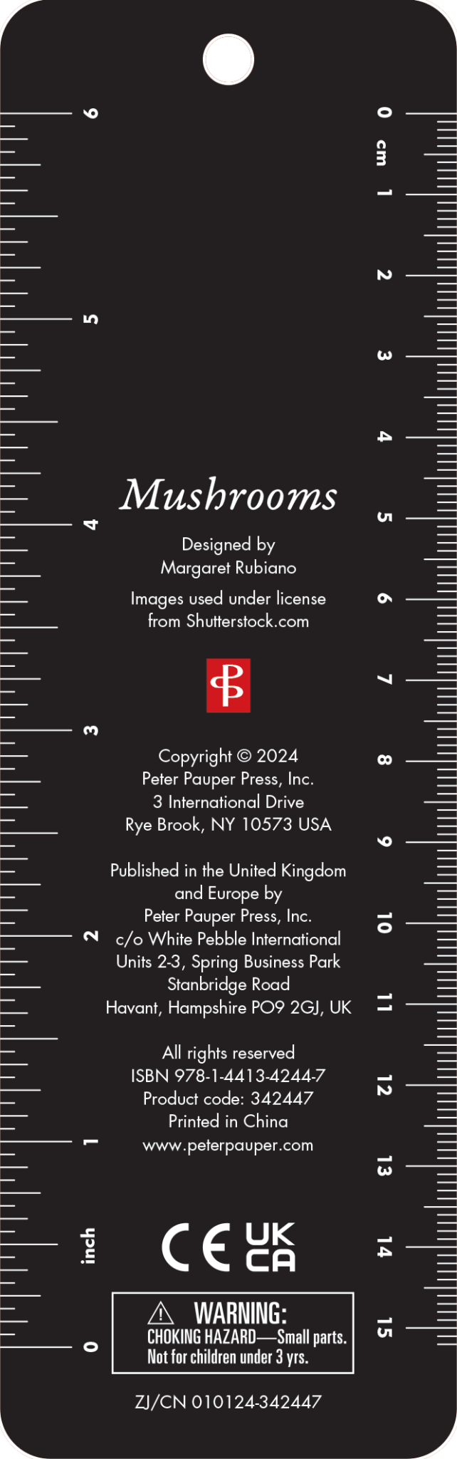 Mushrooms Beaded Bookmark - #shop_name Peter Pauper PressGifts