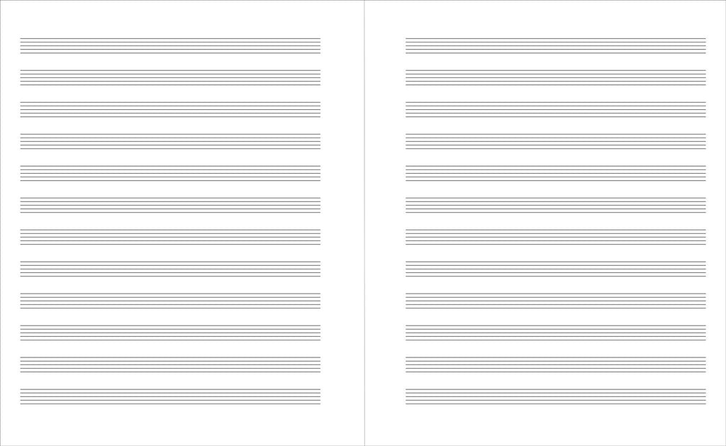 Music Manuscript Notebook (Classic) - #shop_name Peter Pauper PressGifts