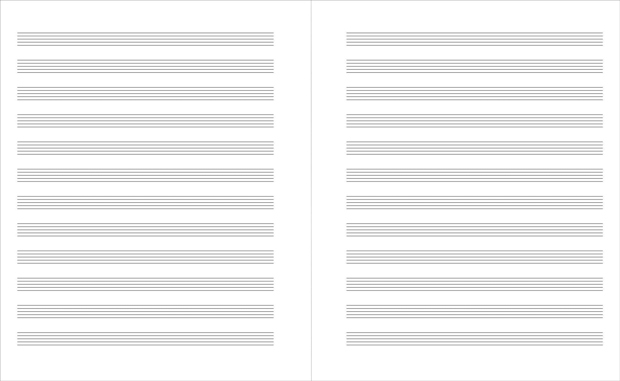Music Manuscript Notebook (Classic) - #shop_name Peter Pauper PressGifts