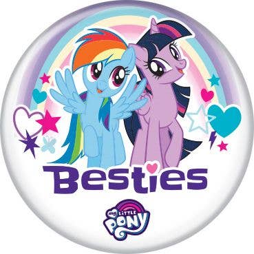 My Little Pony Besties Buttons 1.25" Round - #shop_name Ata BoyButtons