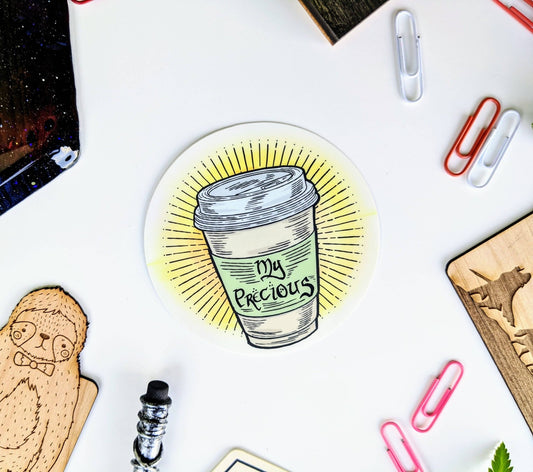My Precious Coffee Vinyl Sticker - #shop_name NTSD Gaming and Bookish GoodsGifts