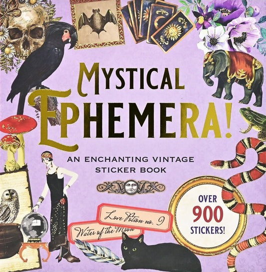 Mystical Ephemera! An Enchanting Vintage Sticker Book - #shop_name Peter Pauper PressGifts