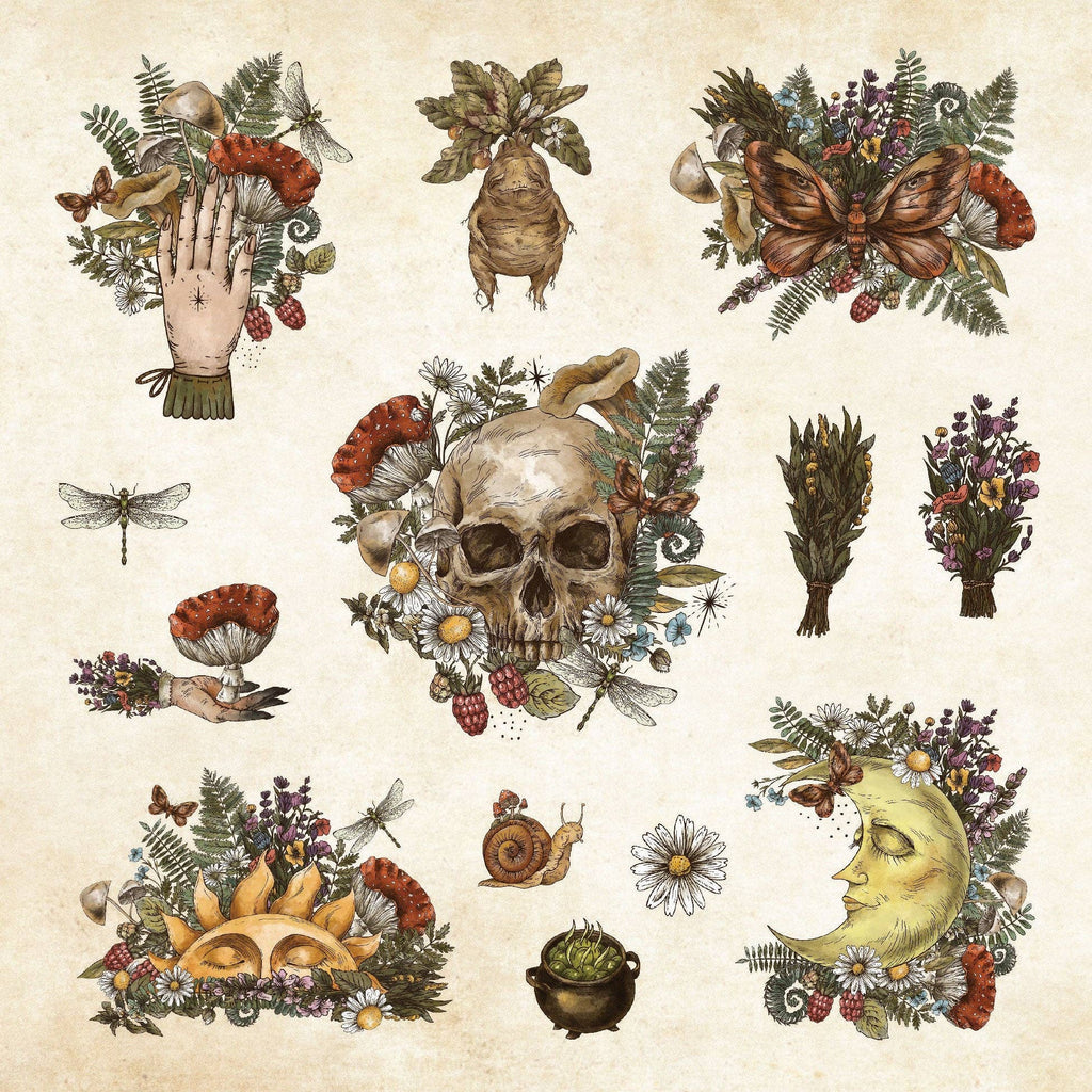 Mystical Ephemera! An Enchanting Vintage Sticker Book - #shop_name Peter Pauper PressGifts
